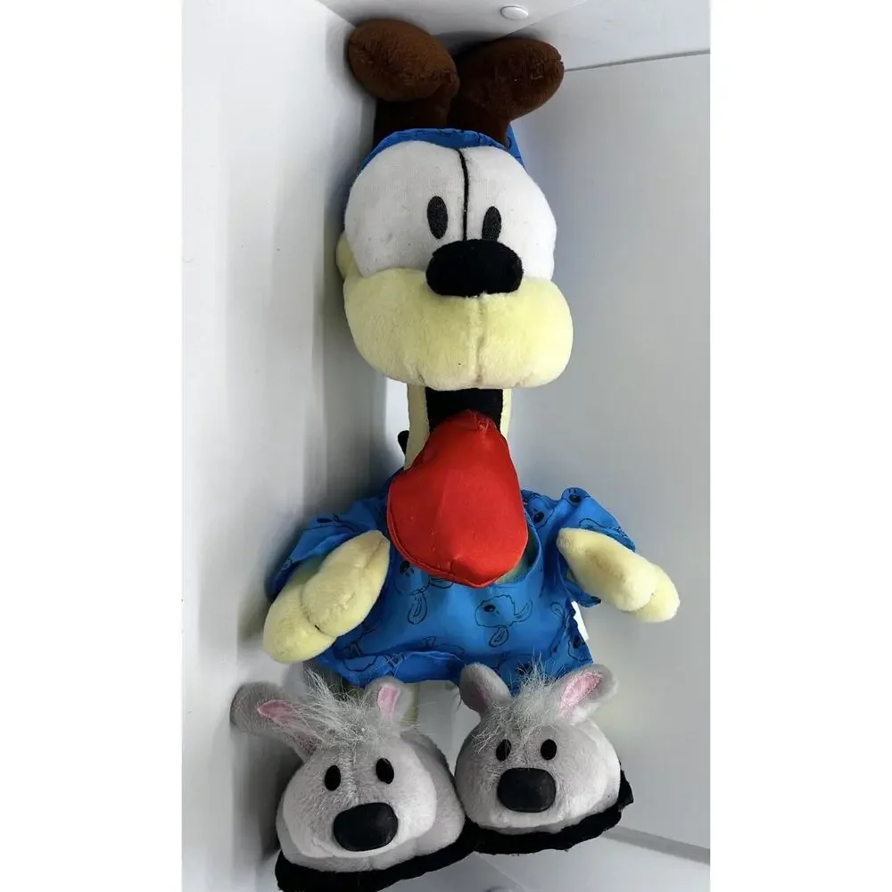 Odie Plush Garfield’s Dog Pajamas & Bunny Slippers Paws Play by Play - Picture 2 of 5